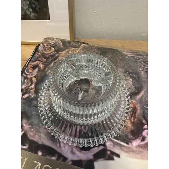 4 Vintage Clear Glass Candleholders Indiana Glass Kig Malaysia Luminessence - Picture 5 of 5